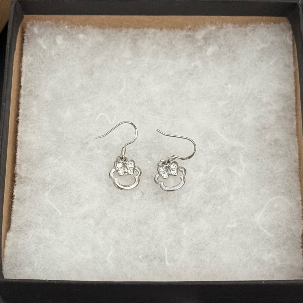 Sterling Silver Mickey Earrings - Silver